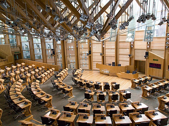 Scottish parliament chamber